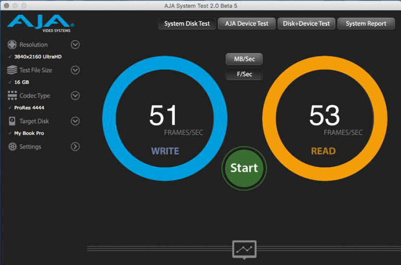 WD MyBook Pro_AJA_SystemTest_ProRes4444