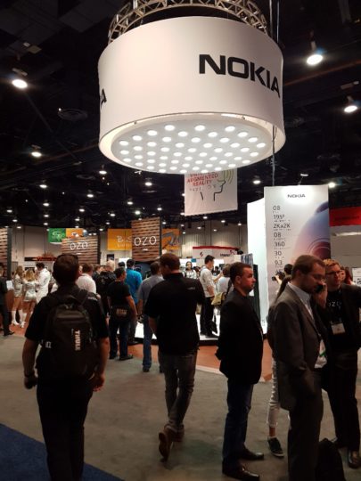 Nokia 在 VR 專區的顯眼展位